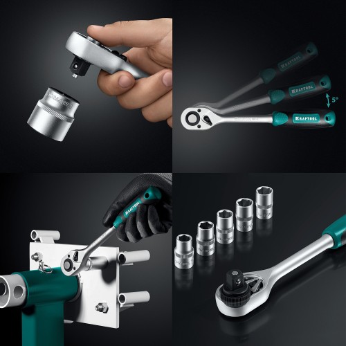 KRAFTOOL GRAND-99, 99 предм., (1/2″+1/4″), Универсальный набор инструмента (27978-H99) KRAFTOOL GRAND-99, 99 предм., (1/2″+1/4″), Универсальный набор инструмента (27978-H99)