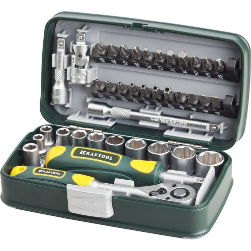 KRAFTOOL X-Drive 38, 38 предм., универсальный набор инструмента (27970-H38) KRAFTOOL X-Drive 38, 38 предм., универсальный набор инструмента (27970-H38)