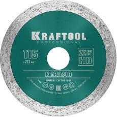 KRAFTOOL KERAMO, 115 мм, (22.2 мм, 10 х 1.6 мм), сплошной алмазный диск (36684-115)