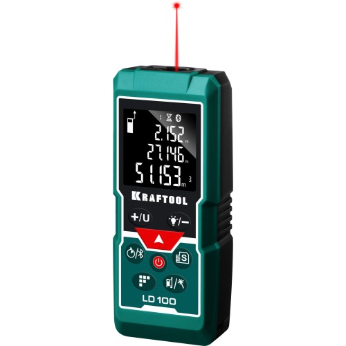 KRAFTOOL LD-100, 5 см - 100 м, лазерный дальномер (34765) KRAFTOOL LD-100, 5 см - 100 м, лазерный дальномер (34765)