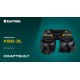 KRAFTOOL KBS-3L пояс монтажника, в комплекте: пояс монтажника и 2 большие сумки (38761)