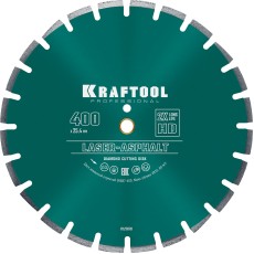 KRAFTOOL LASER-ASPHALT 400 мм (25.4/20 мм, 10х3.4 мм), алмазный диск (36687-400)