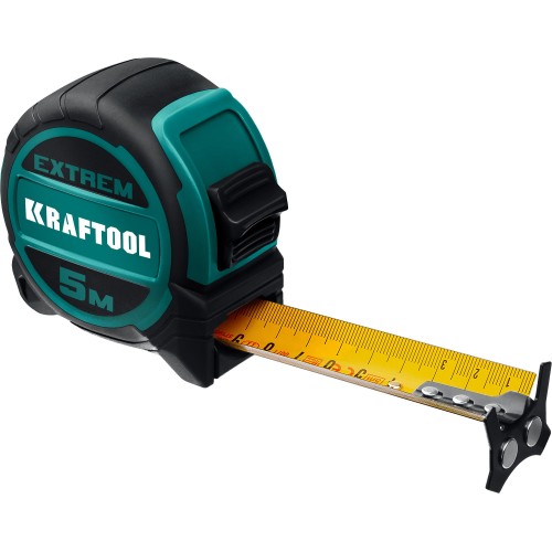 KRAFTOOL Extrem, 5 м х 32 мм, рулетка со сверх широким полотном (34127-5) KRAFTOOL Extrem, 5 м х 32 мм, рулетка со сверх широким полотном (34127-5)