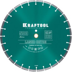 KRAFTOOL LASER-BETON 500 мм (25.4/20 мм, 10х4.5 мм), алмазный диск (36686-500)