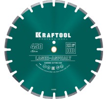 KRAFTOOL LASER-ASPHALT 450 мм (25.4/20 мм, 10х4.0 мм), алмазный диск (36687-450)