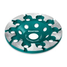 KRAFTOOL T-Type d 125 мм, сегментная алмазная чашка, INDUSTRIAL (33446-125)