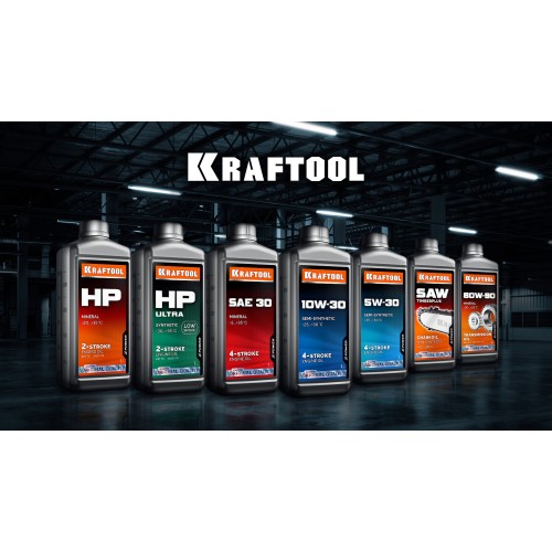 KRAFTOOL HP, 1 л, минеральное масло для 2-тактных двигателей (41502-1)