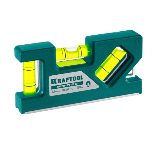 KRAFTOOL Mini-Pro 3, 100 мм, магнитный компактный уровень (34861-010) KRAFTOOL Mini-Pro 3, 100 мм, магнитный компактный уровень (34861-010)