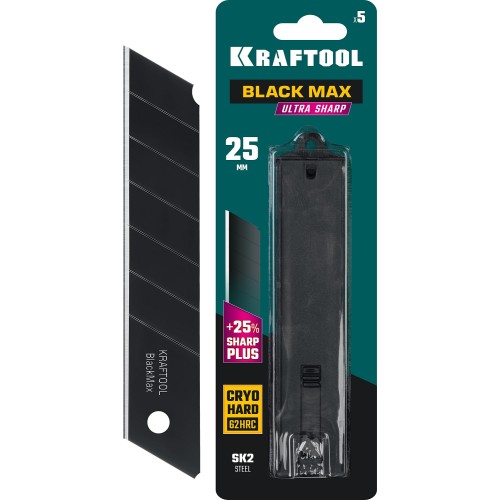 KRAFTOOL 25 мм, 5 шт, сегментированные лезвия (09602-25-S5) KRAFTOOL 25 мм, 5 шт, сегментированные лезвия (09602-25-S5)