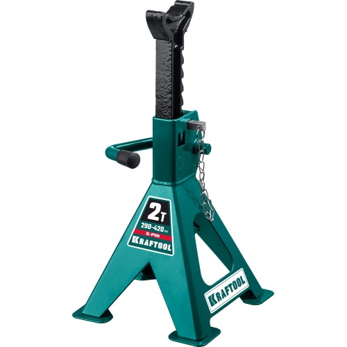 KRAFTOOL S-PIN, 2 т, 290 - 420 мм, усиленная страховочная подставка со штифтом (43465-2) KRAFTOOL S-PIN, 2 т, 290 - 420 мм, усиленная страховочная подставка со штифтом (43465-2)
