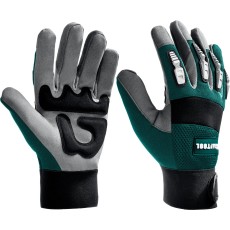 KRAFTOOL Extrem, XL (10), профессиональные комбинированные перчатки, антивибрационные, противоударные (11287-XL)