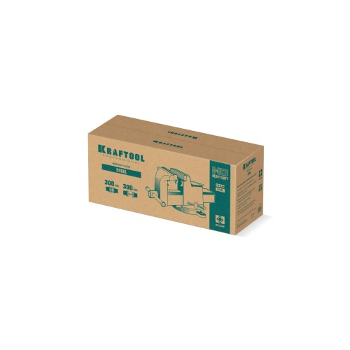 KRAFTOOL STEEL, 300 мм, стальные слесарные тиски (32701-300)