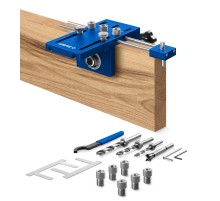 ЗУБР 4 отверстия, кондуктор для угловых соединений, в кейсе, Профессионал (30085)