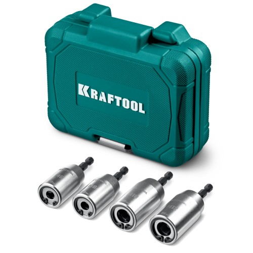 KRAFTOOL STUD DRIVER, 4 шт, М6, М8, М10, М12, набор ударных шпильковертов (26199)