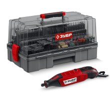 ЗУБР 245 предметов, 160 Вт, набор мини-насадок с гравером (ЗГ-160-H245)