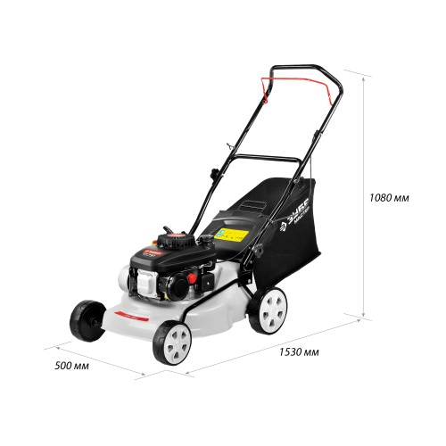 ЗУБР 400 мм 4 л.с. газонокосилка бензиновая