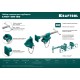 KRAFTOOL CHST/25-25, на профиль 25 х 50 мм, набор головок для струбцины (32304)