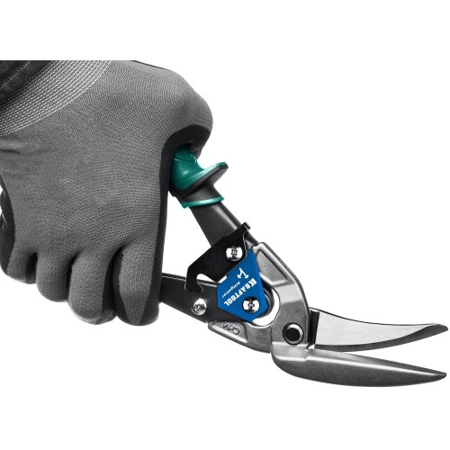 KRAFTOOL Alligator, 280 мм, правые усиленные ножницы по металлу с выносом (2328-RL)