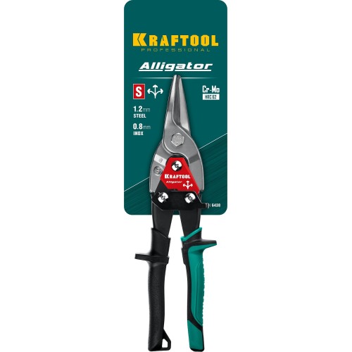 KRAFTOOL Alligator, 250 мм, прямые ножницы по металлу (2328-S)