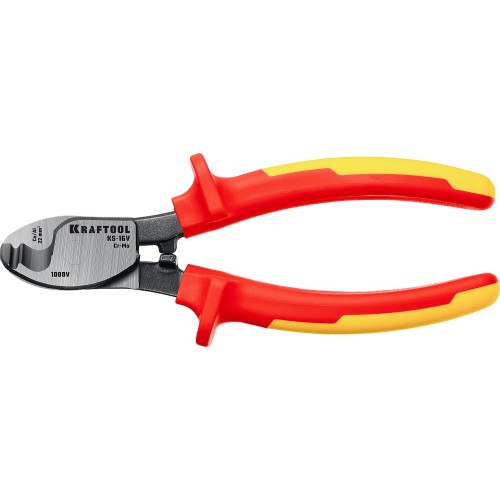 KRAFTOOL KS-16V, 1000 В, d 9мм, 160мм, диэлектрический кабелерез (23333-16V)