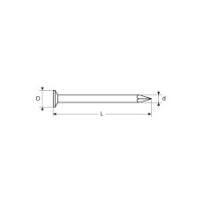ЗУБР ГОСТ 4028-63, 70 x 3 мм, цинк, 250 шт, строительные гвозди (4-305031-30-070)