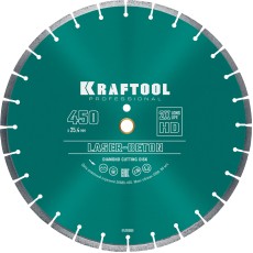 KRAFTOOL LASER-BETON 450 мм (25.4/20 мм, 10х4.0 мм), алмазный диск (36686-450)