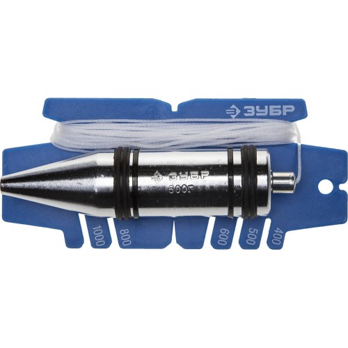 ЗУБР 5 м, 500 г, хромированная поверхность, с безопасным наконечником, строительный отвес (06347-50)