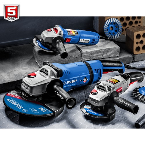 ЗУБР 1500 Вт, d125 мм, УШМ, регулировка оборотов, Профессионал (УШМ-П125-1500 ЭПСТ)