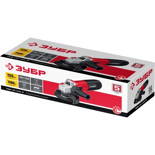 ЗУБР 1100 Вт, d125 мм, УШМ, регулировка оборотов (УШМ-125-1105 ЭТ)