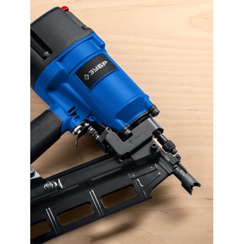 ЗУБР SN21-90A, пневматический нейлер для реечных гвоздей ЗУБР SN21 (50-90 мм), Профессионал (31923)