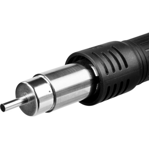 ЗУБР ПСТ-650, 650 Вт, 100 - 500°C,120 л/мин, 3 насадки, керамический нагреватель, цифровая термовоздушная паяльная станция, Профессионал (55350)