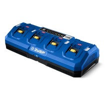 ЗУБР Turbo CHARGE, 20 В, 4 порта, 4 х 9 А, зарядное устройство для LMS АКБ, ПРОФЕССИОНАЛ (TC-20-4)