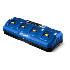 ЗУБР Turbo CHARGE, 20 В, 4 порта, 4 х 9 А, зарядное устройство для LMS АКБ, ПРОФЕССИОНАЛ (TC-20-4)