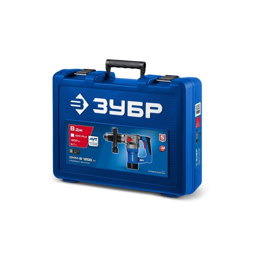 ЗУБР 8 Дж, 1200 Вт, АВТ, отбойный молоток SDS Plus, Профессионал (ЗММ-8-1200 ВК)