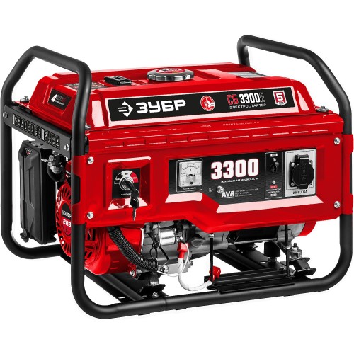 ЗУБР 3300 Вт, бензиновый генератор с электростартером (СБ-3300Е)
