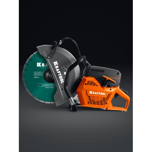 KRAFTOOL 3700 Вт, 350 мм, диск в комплекте, бензорез по бетону (бетонорез) (K770-14 H)