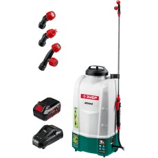 ЗУБР 15 л, 1 АКБ 4 А·ч, аккумуляторный опрыскиватель (ОПЛ-15-41)