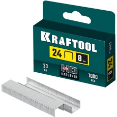 KRAFTOOL 8 мм, тип 24, 1000 шт, скобы для плайера (31724-08)