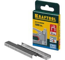 KRAFTOOL узкие, тип 53 (A/10/JT21) 23GA 18 мм, 1000 шт, скобы для степлера (31670-18)