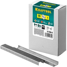 KRAFTOOL тип 21GA (80/Pr A/Senco AT) 6 мм, 5000 шт, скобы для степлера (31780-6)