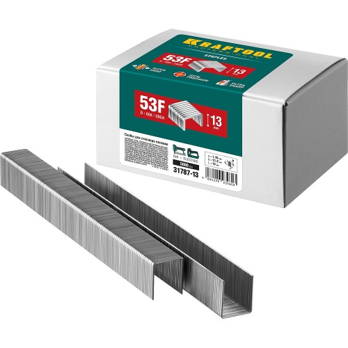 KRAFTOOL тип 20GA (53F/D/056) 13 мм, 5000 шт, скобы для степлера (31787-13)