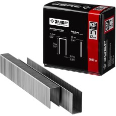 ЗУБР тип 20GA (53F/D/056) 22 мм, 5000 шт, скобы для степлера, Профессионал (31950-22)