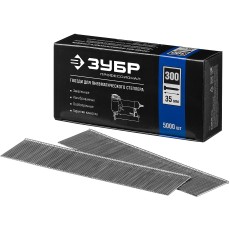 ЗУБР тип 18GA (47/300/F) 35 мм, 5000 шт, гвозди для нейлера, Профессионал (31830-35)