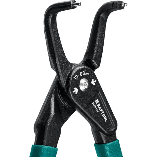 KRAFTOOL 180 мм, изогнутые губки, внутренний, съемник стопорных колец (22812-2)