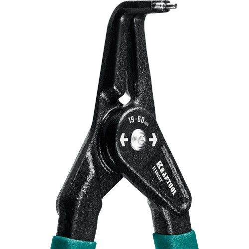 KRAFTOOL 180 мм, изогнутые губки, внешний, съемник стопорных колец (22812-4)