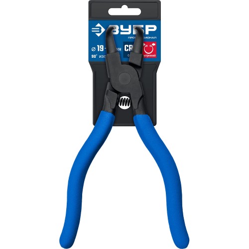 ЗУБР 170 мм, изогнутые губки, внутренний съемник стопорных колец, Профессионал (22821-2)