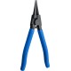 ЗУБР 180 мм, прямые губки, внешний съемник стопорных колец, Профессионал (22821-3)