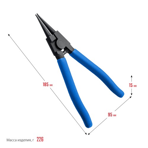 ЗУБР 4 шт, 180 мм, набор съемников стопорных колец, Профессионал (22826)