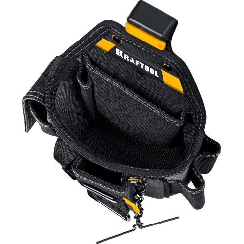 KRAFTOOL KP-13E с быстросъёмным креплением FastClip, 13 карманов и петель, 280 х 200 мм, поясная сумка (38772)