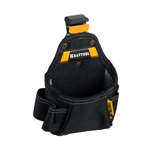 KRAFTOOL KP-5 с быстросъёмным креплением FastClip, 5 карманов и петель, 150 х 190 мм, поясная сумка (38778)